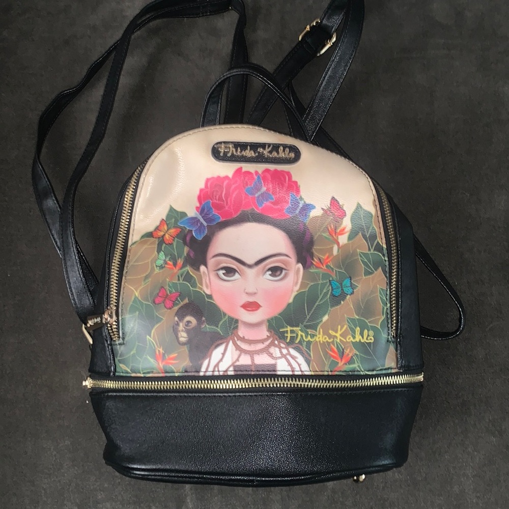 Frida Khalo fashion backpack - used in excellent condition